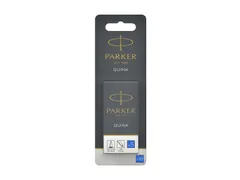 Inktpatroon Parker Quink uitwasbaar blauw blister à 10 stuks
