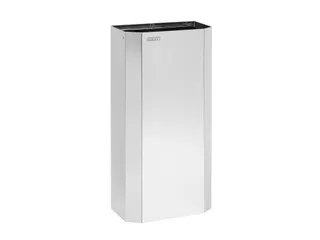 Afvalbak RVS Hoogglans 40 liter open PPA4279C - 1