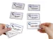 Naambadge etiket Avery L4786 80x50mm rood kader Laserprinter 200 stuks