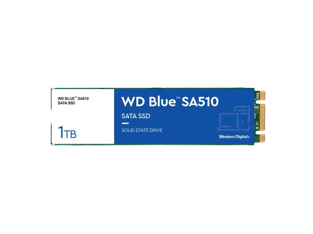 Western Digital 1Tb Blue Ssd M.2 Sa510 2280 Sata Iii 6