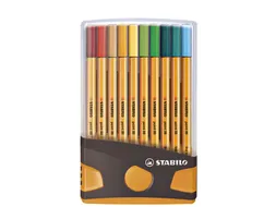 Fineliner Stabilo Point 88 0.4mm 20 Stuks Assorti