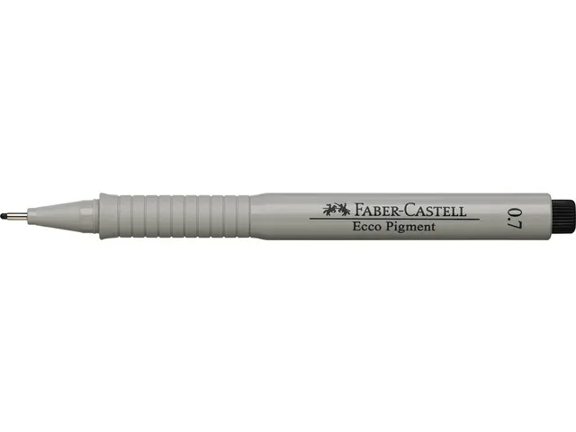 Tekenpen Faber Castell Ecco Pigment 0.7mm Zwart