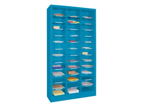 Post-/sorteerkast,HxBxD 1950x1000x400mm,3x13vakken,RAL5012