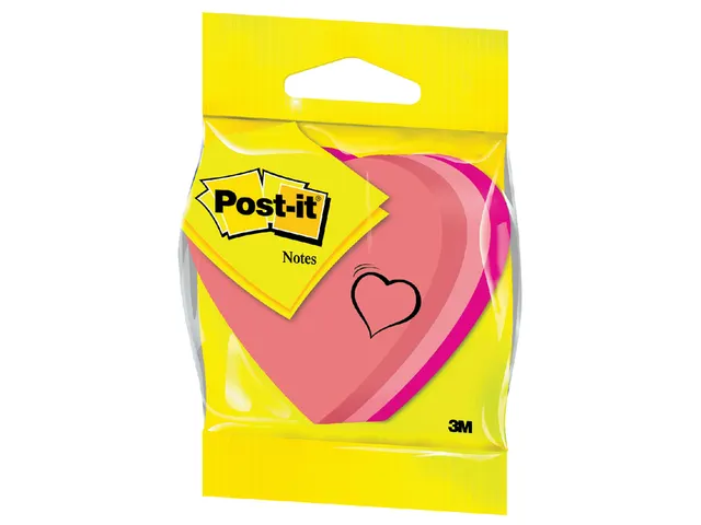 Memoblok 3m Post-it 2007h Minikubus Hart Assorti