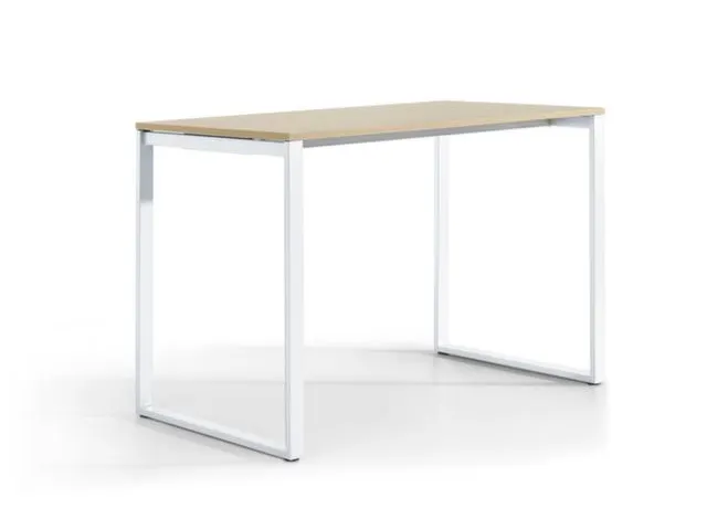 meetingpoint HxBxD 110x160x90cm rechthoekig sledeframe wit Bl-wit