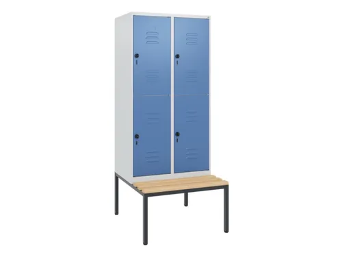 Dubbeldekse dekenkist,HxBxD 1950x800x815mm,2x2vak.,vak B 400mm
