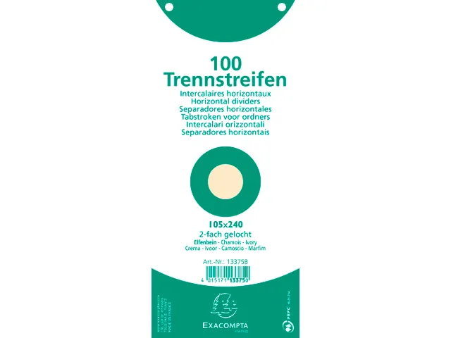Tabstroken horiz180g perfo 105X240 gems