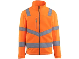 Fleece vest Arco Responsible Hi-Vis oranje maat S