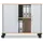 jaloeziedeurkast,HxBxD 878x800x400mm,decor romp lichtgrijs
