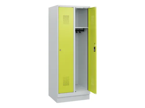 schoollocker,HxBxD 1630x600x500mm,2vak,vak B 300mm,cil.-slot,sokkel