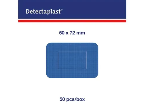 Detectaplast 8251 Textielpleister Elastisch Blauw 50x72mm 50 Stuks