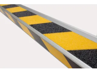 Antisliplaag,1Hoekprofiel,1Antislip-Laag,Alu/Kunststof,Geel/Zwart - 1