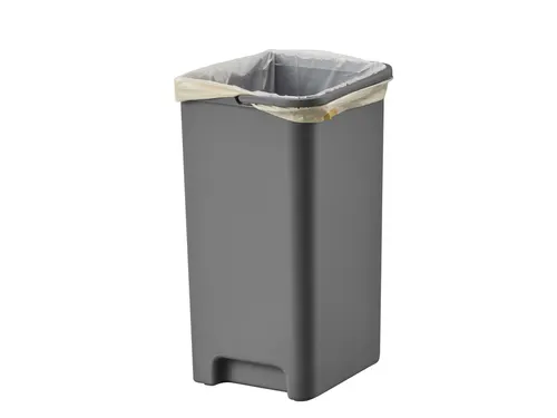 Afvalbak EKO Hana Duo Recycling pedaalemmer 2x10 liter grijs wit