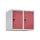 opzetkast,v. locker,2vak.,vak B 300mm,HxBxD 500x600x500mm,vleugeldeur