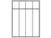 Armoire vestiaire avec banc,RAL7035,face avant RAL7016