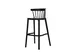 tabouret de bar,assise HxlxP 770x380x380mm,assise noir