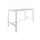 Domino Basic statafel 120x80cm 110cm Grijs 25mm Wit