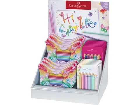 Crayons de couleur Faber-Castell Sparkle présentoir 18pces.