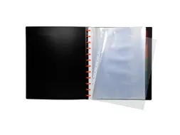 Showalbum Exavieuw PP ring 40 tas A4 zwart