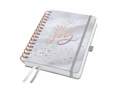 Spiraal-agenda Inspire A5 2026 (NL/FR/ EN/DU) Glittery Joy hardcover