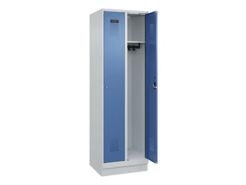 locker,HxBxD 1950x600x500mm,2vak,vak B 300mm,cil.-slot,sokkel