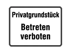 verbodsbord,Privéterrein - Betreden verboden,aluminium gemerkt