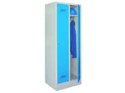 locker,HxBxD 1850x600x500mm,2vak,vak B 300mm,RAL7035,front RAL7035