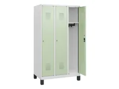 schoollocker,HxBxD 1630x900x500mm,3vak,vak B 300mm,cil.-slot,voeten
