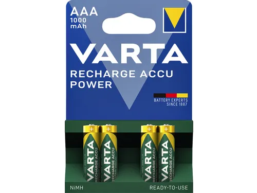 Batterij Oplaadbaar Varta 4x AAA 1000Mah Ready2Use