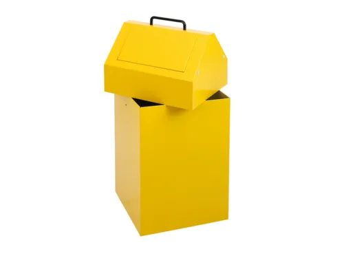 Afvalverzamelaar Vuurremmend 1X45 Liter 640X330X310Mm Geel