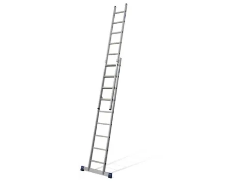schuifladder,2x9,sporten,balk L 2,7-4,4m,2-dlg.,aluminium