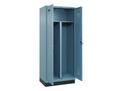 PBM-locker,HxBxD 1950x800x500mm,2vak,vak B 400mm,draaigrendel