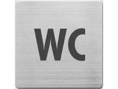 Pictogram Alco RVS 90x90x1mm - WC -