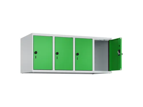 opzetkast,v. locker,4vak.,vak B 300mm,HxBxD 500x1200x500mm