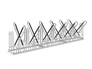 fietsbeugel,L 3240mm,2x6instelplaatsen,gebruik beide zijden - 1