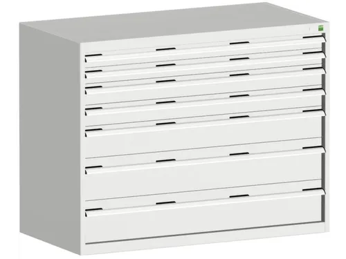 ladekast 1000x1300x650mm 7laden zware lasten RAL7035 front RAL7035