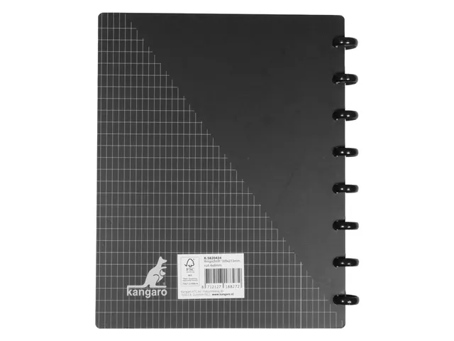 Schrift Kangaro 169x213mm ruit 4x8mm 90g 12 stuks assorti 3 kleuren