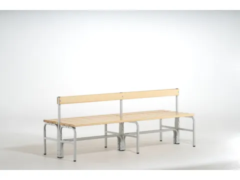 banc double HxLxP 770x1500x725mm barrettes en bois