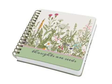 Notitieboek Jolie A5 vierkant spiraal Wild herbs punt- gelijnd 240pag