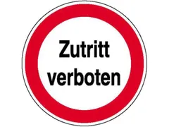 verbodsbord,"Verboden toegang",wandbord,aluminium,standaard,Ø 315mm
