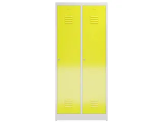 garderobekast 1800x800x500mm 2vak klink sokkel romp RAL7035 RAL1018 - 2