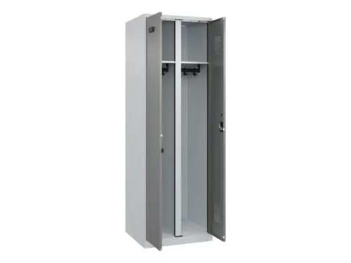 locker voor scheiding van kleding,HxBxD 1850x600x500mm,2vak