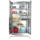 RVS universele kast,HxBxD 1950x1000x600mm,4xRVS legbord,cil.-slot