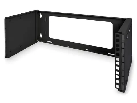 Patchhouder 4U voor wandmontage Zwart