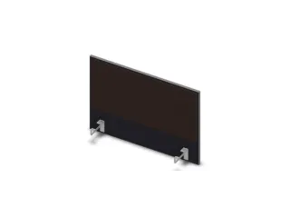 opzetpaneel bureau aanbouw zijkant CC-zwart BN2036-bruin 800mm - 1