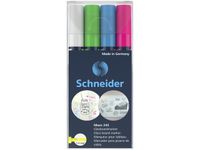 Marker Schneider Maxx 245 4st. in etui, blauw, groen, wit, roze