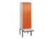 locker voor scheiding van kleding,HxBxD 2120x600x815mm,2vak