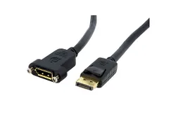 Panel Mount DisplayPort Kabel 1 Meter 4K x 2K DisplayPort 1.2