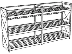 Vatencontainer 3630x6240x1390mm 60x200l 3 Vakniveaus Opvangbak 2x650l