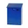 muurbrievenbus,blauw,HxBxD 445x325x160mm,inworp boven,uitname voor
